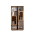 Shelves Romimex Black Natural Metal MDF Wood 202 x 107 x 47 cm