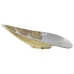 Middenstuk Alexandra House Living Wit Gouden 28 x 12 x 9 cm