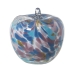 Decoratieve figuren Alexandra House Living Blauw Kristal Appel 13 x 13 cm