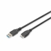 USB kabel, micro USB Digitus AK-300116-018-S Černý 1,8 m