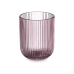 Glas Strepen Roze Kristal 270 ml (6 Stuks)