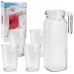 Set med kanna och glas Excellent Houseware ye9000500 200 ml 1,1 L (5 Delar)