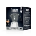 Italian Coffee Pot Bialetti Brikka Silver Aluminium