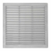 Griglia di ventilazione EDM 87707 Grigio 25 x 25 x 0,7 cm Zanzariera