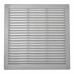 Rejilla de ventilación EDM 87709 Gris 30 x 30 x 0,7 cm Mosquitera