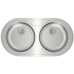 Sink with Two Basins Teka 9025 DUETTA 2C Stainless steel