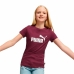 Kurzarm-T-Shirt für Kinder Puma Ess Logo Granatrot