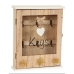 Armario de llaves Romimex Natural Madera MDF 21 x 26 x 6 cm