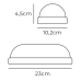 Aplique de Pared EDM 32448 Blanco Plástico F 18 W 120 W 1820 Lm Sensor de Movimiento Sensor de luz Ovalado (4000 K)