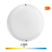 Applique da Parete EDM 32446 Bianco Plastica F 18 W 120 W 1820 Lm Sensore di Movimento Sensore di luce Rotondo (4000 K)