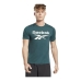 Camisola de Manga Curta Homem Reebok Workout Ready Supremium Ciano