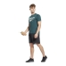 Camisola de Manga Curta Homem Reebok Workout Ready Supremium Ciano