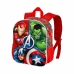 3D училищна чанта The Avengers Karactermania Червен 26 x 11 x 31 cm