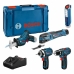 Set de taladro y accesorios BOSCH GSR 12 V