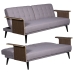 Schlafsofa Alexandra House Living Grau 203 x 87 x 81 cm