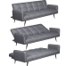 Sovesofa Alexandra House Living Grå 193 x 83 x 75 cm