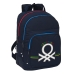 Mochila Escolar Benetton Sixties Azul Marinho 32 x 42 x 15 cm