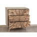 Cassettiera Romimex Naturale Legno di mango 80 x 85 x 40 cm