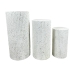 Columns Romimex Cream MDF Wood 3 Pieces