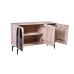 Credenza Romimex Nero Naturale Legno di mango 40 x 77 x 135 cm