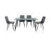 Table set with chairs Romimex 5 Pieces