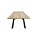 Mesa Extensible Romimex Marrón Metal Madera MDF 90 x 76 x 90 cm