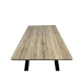 Mesa Extensible Romimex Marrón Metal Madera MDF 90 x 76 x 90 cm