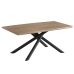 Mesa Romimex Negro Beige Metal Madera MDF 180 x 75 x 90 cm