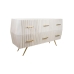 Credenza Romimex Bianco Dorato Legno di mango 44 x 83 x 158 cm