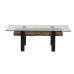 Table Basse Romimex Marron Noir 70 x 45 x 130 cm