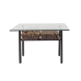 Table Basse Romimex Marron Noir 70 x 45 x 130 cm