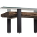 Hoofdtafel Romimex Bruin Zwart 70 x 45 x 130 cm