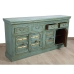 Sideboard Romimex Green Mango wood 180 x 90 x 40 cm