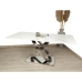 Console Romimex Bianco Argentato Acciaio inossidabile Marmo sintetico 120 x 80 x 40 cm