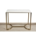 Console Romimex Blanc Doré Acier inoxydable Marbre synthétique 100 x 80 x 40 cm