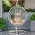 Fauteuil de jardin suspendu Alexandra House Living Blanc 117 x 106 x 198 cm