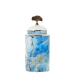 Vas Chinezesc Alexandra House Living Albastru Alb Auriu* Ceramică 14 x 10 x 36 cm