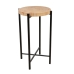 Side table Romimex Brown Beige Metal Marble 40 x 67 x 40 cm High