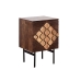 Nachttisch Romimex Braun Gold Mango-Holz 30 x 60 x 40 cm