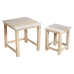 Tables set Romimex Brown Wood Acacia Mango wood 2 Pieces