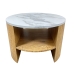 Mesa de apoio Romimex Branco Natural Madeira MDF 60 x 41 x 60 cm