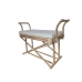 Bänk Romimex Naturell Rattan 75 x 66 x 40 cm