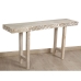 Consola Romimex Branco Natural Madeira de mangueira Madeira MDF 140 x 74 x 35 cm