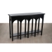 Consolă Romimex Negru Lemn de paulownia Lemn MDF 120 x 81 x 40 cm