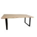 Table d'appoint Romimex Marron Noir 90 x 77 x 200 cm