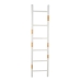 Hat stand Romimex White wicker Fir wood Staircase 49 x 180 x 4 cm