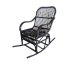 Gungstol Romimex Svart Rattan 55 x 105 x 90 cm