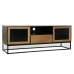 TV-møbler DKD Home Decor Svart Tre Metall Krystall (140 x 40 x 50 cm)