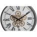 Horloge Murale DKD Home Decor Mouvement Noir Gris Fer (46 x 6 x 60 cm)