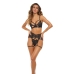 Conjunto de Lingerie René Rofé Preto (S/M)